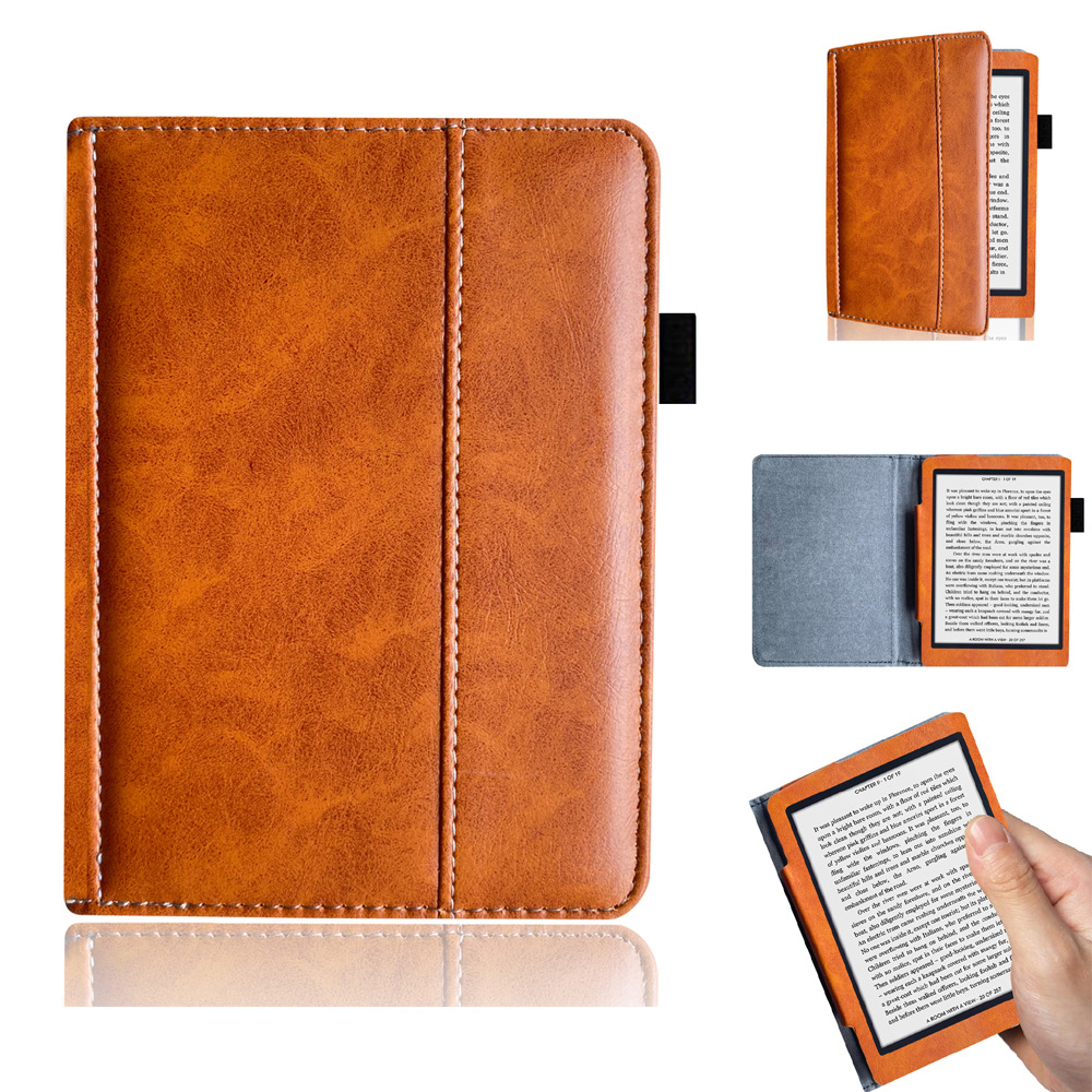 Case for 6.8-inch Kobo Aura HD (Model:N204B) e-Book, Ultra Slim Portable Leather Cover Closure Protective Cases