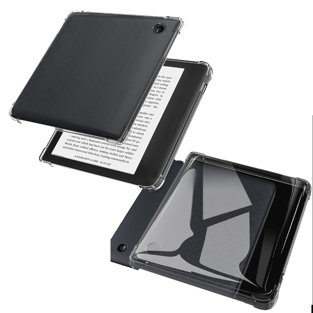 Case for Kobo Libra Colour/Kobo Libra 2/Kobo Clara 2E/Kobo Clara Colour/Kobo Clara BW e-Reader, Four Corner Airbag Soft TPU shell Transparent Protective Sleeve