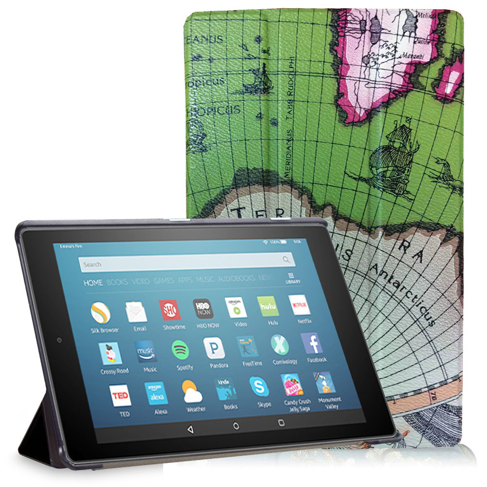 Case for Kindle HD 8 6th/7th/8th/10th/12th Gen&Kindle Fire 7 5th/7th/9th, Ultra Slim Flip Portable Protective Sleeve