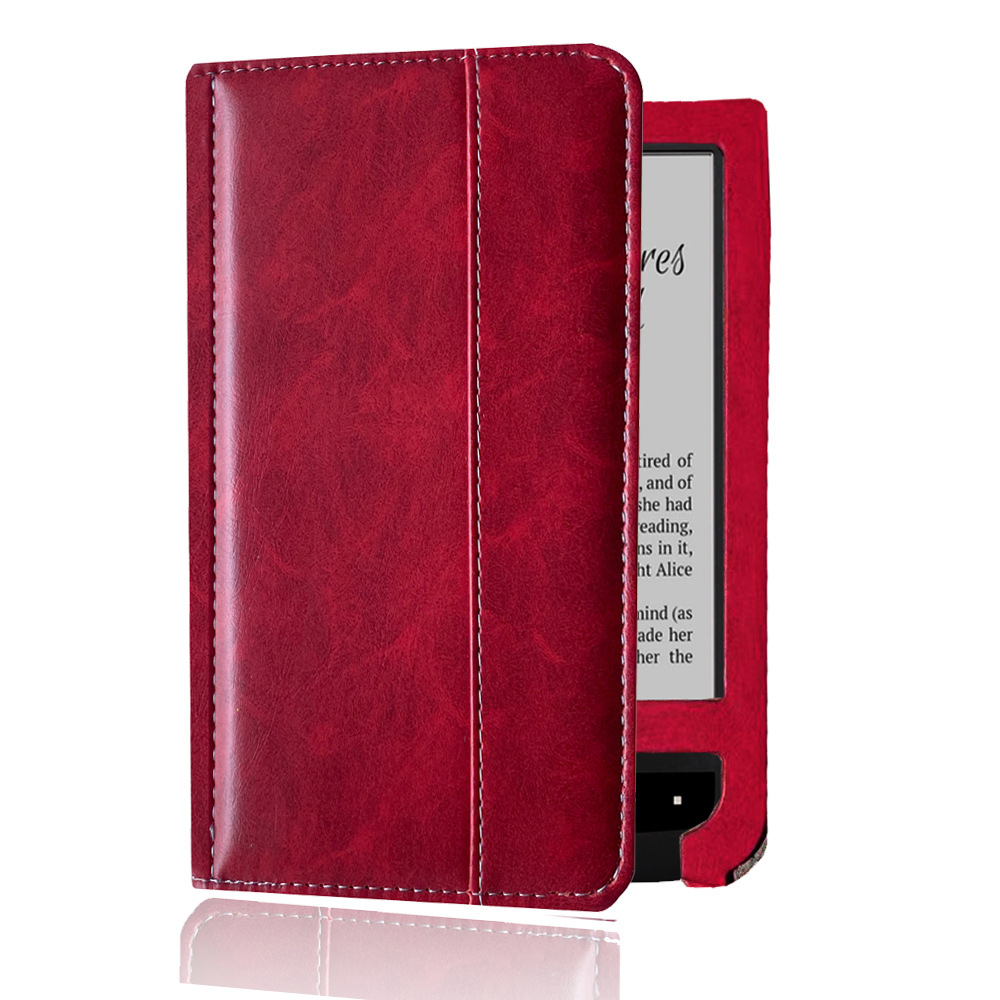 Case for 6-inch Pocketbook Touch Lux 622/623 e-Book, Protective Cover Leather Flip Cover Shell