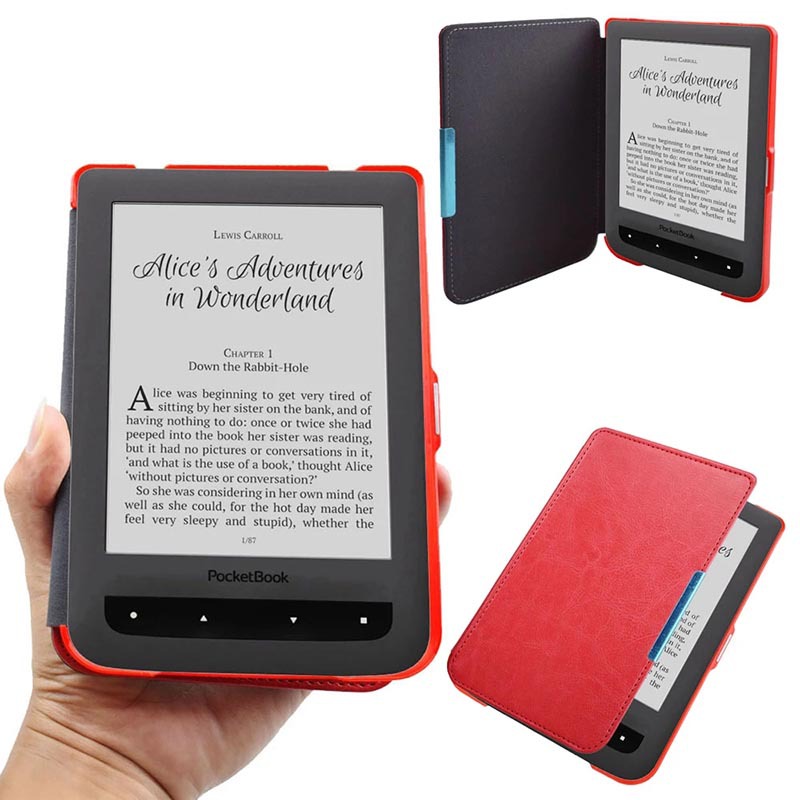 Case for 6-inch Pocketbook Basic 2(PB614)/Basic 3(PB614Plus)/Basic Lux(PB615) e-Reader, Lightweight Leather Cover Protective Sleeve ﻿