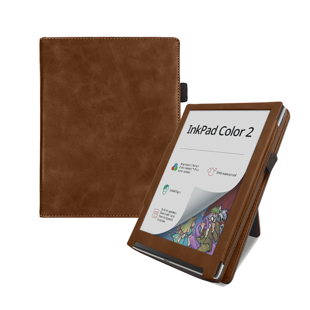 Suitable for 7.8-inch Pocketbook InkPad Color 2/3 e-book protective case, ultra slim portable protective sleeve with holder