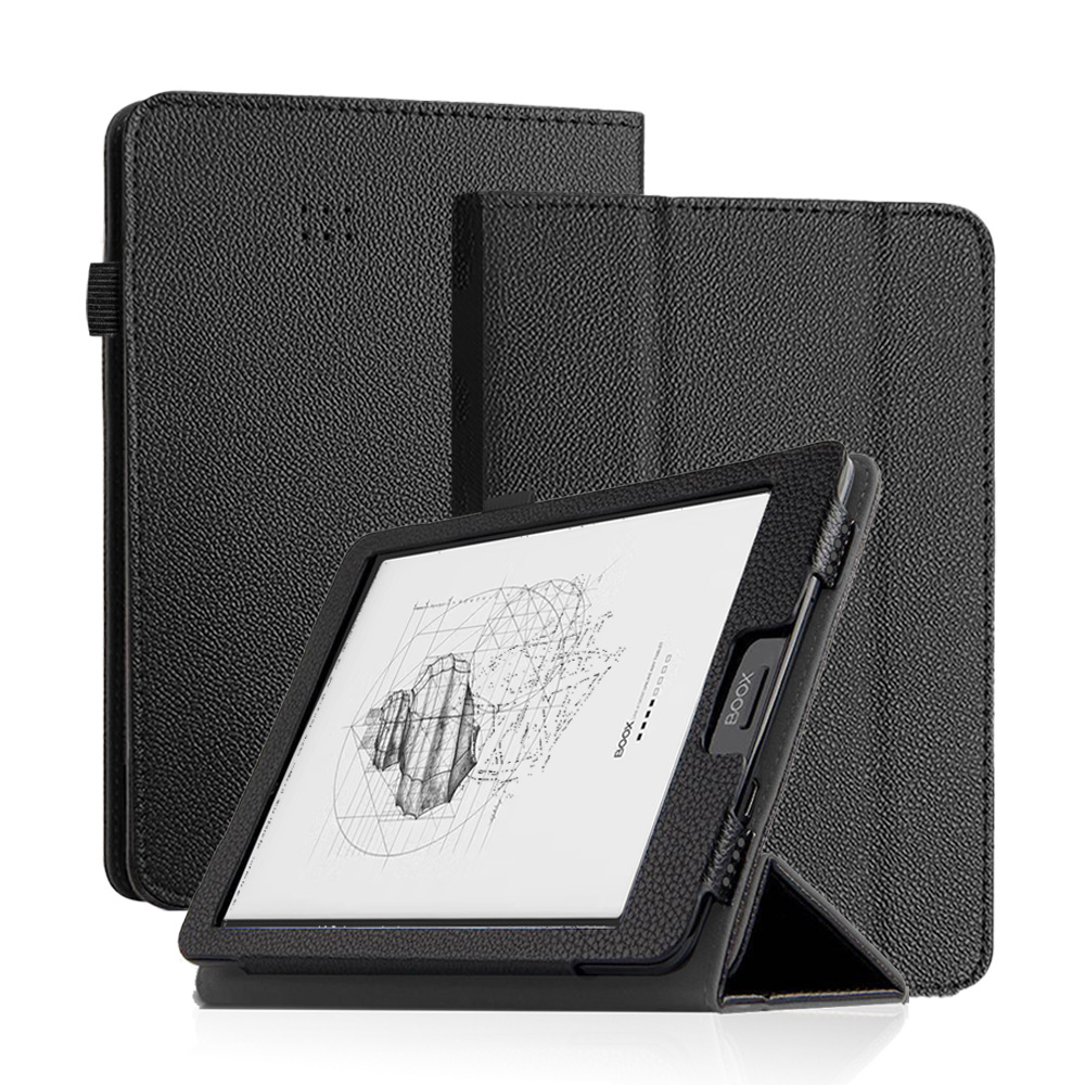 Case for 7.8-inch Onyx BOOX Nova 2/3/3 Color/Nova 5 e-Reader, Tri-Folded Magnetic Protective Cover Shockproof Leather Back Shell