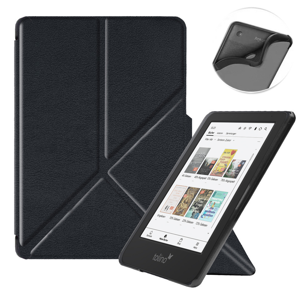 Cover for 6-inch Tolino Shine Color 2024 / Shine 5 2024 / Shine 4 e-Book eReader, Flip Slim Protective Cases with Soft TPU Back Shell