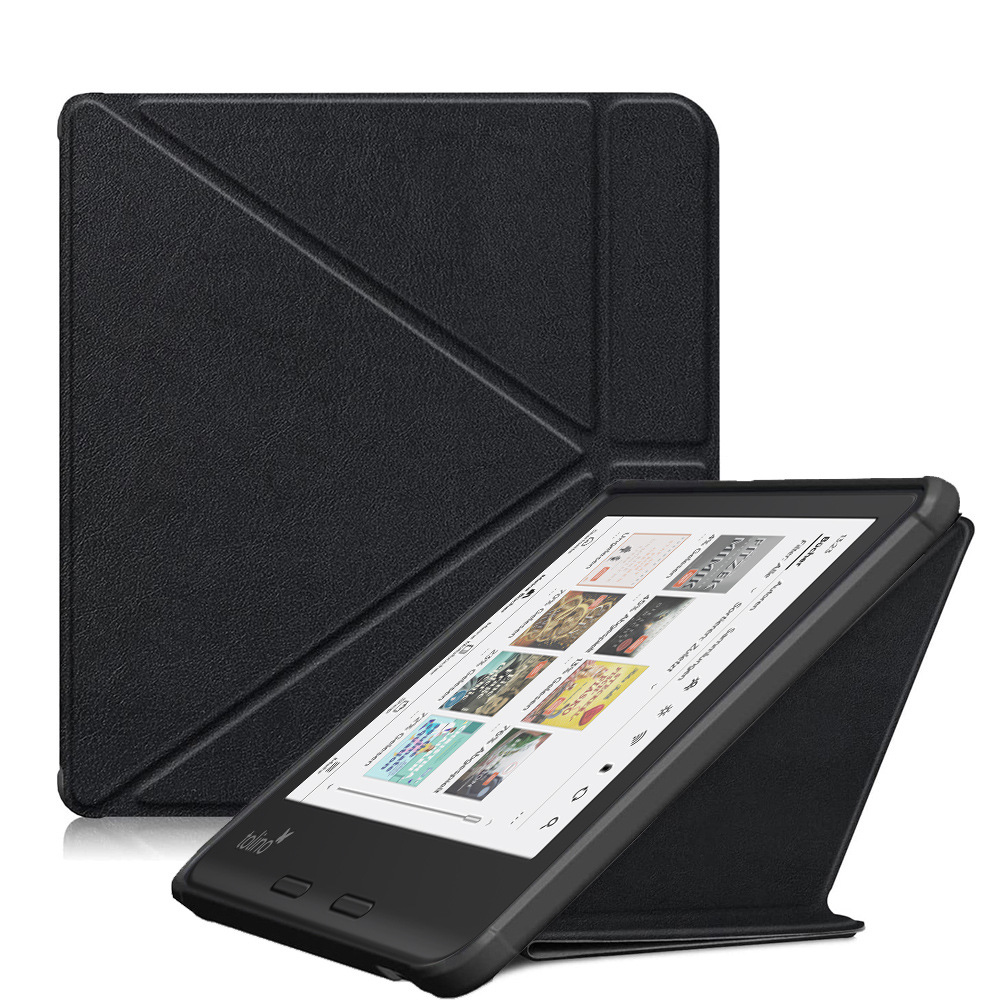 Cover for 7-inch Tolino Vision Color 2024/Vision 6 2021 , Soft TPU Back Shell for Tolono Vision6 Ebook Multi-folding Cover