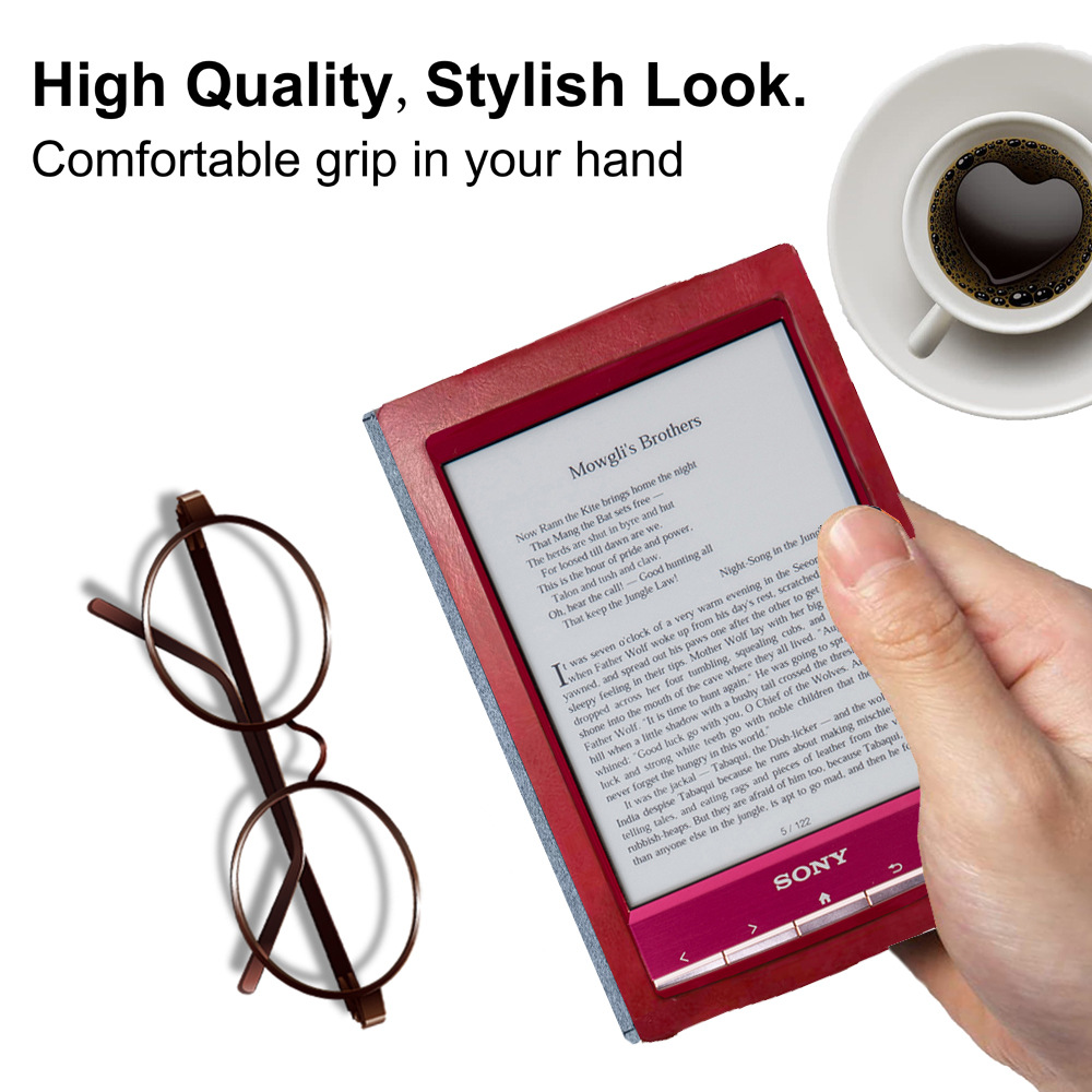 Case for 6-inch Sony PRS-T1/Sony PRS-T2 e-book protective case, flip cover, magnetic suction, all inclusive case
