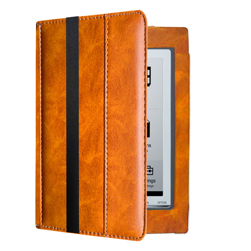 For 6-inch Sony Reader PRS-700/PRS-650/PRS-600 Touch Edition Case, Ultra Slim Portable Folio PU Leather Protective Cover