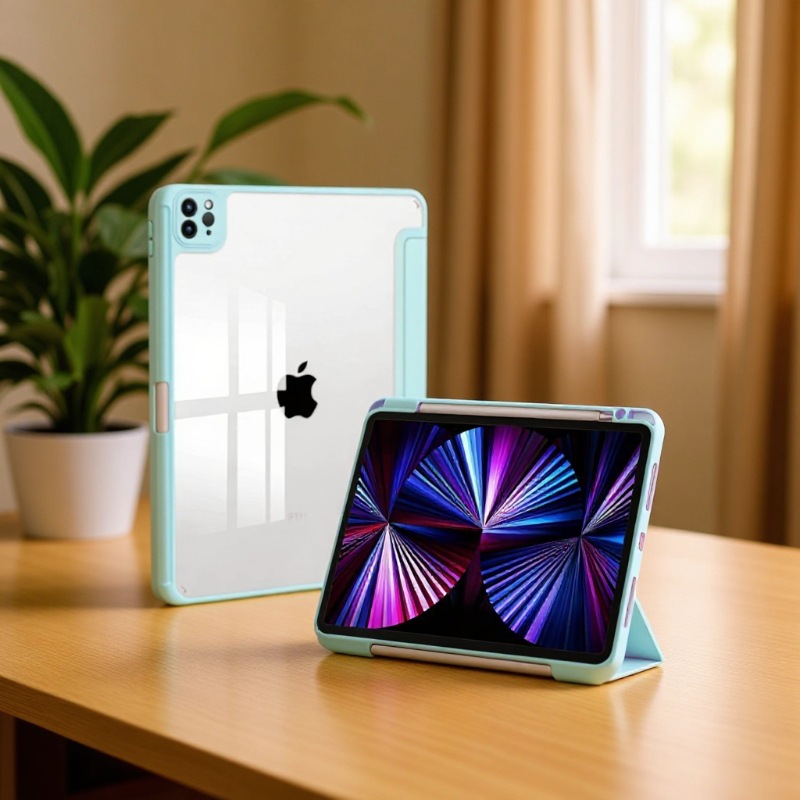 Case for 11-inch iPad Pro 11 1/2/3/4th, iPad Air 4/5th, iPad Air 11, Ultra Slim Portable Protective Sleeve with Pencil Holder