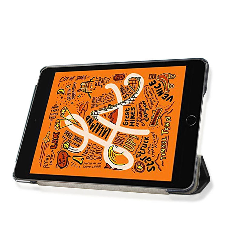 Case for 7.9-inch iPad mini 4/mini 5, Slim Soft TPU Back Cover Tri-fold Stand Folio Portable Protective Cases