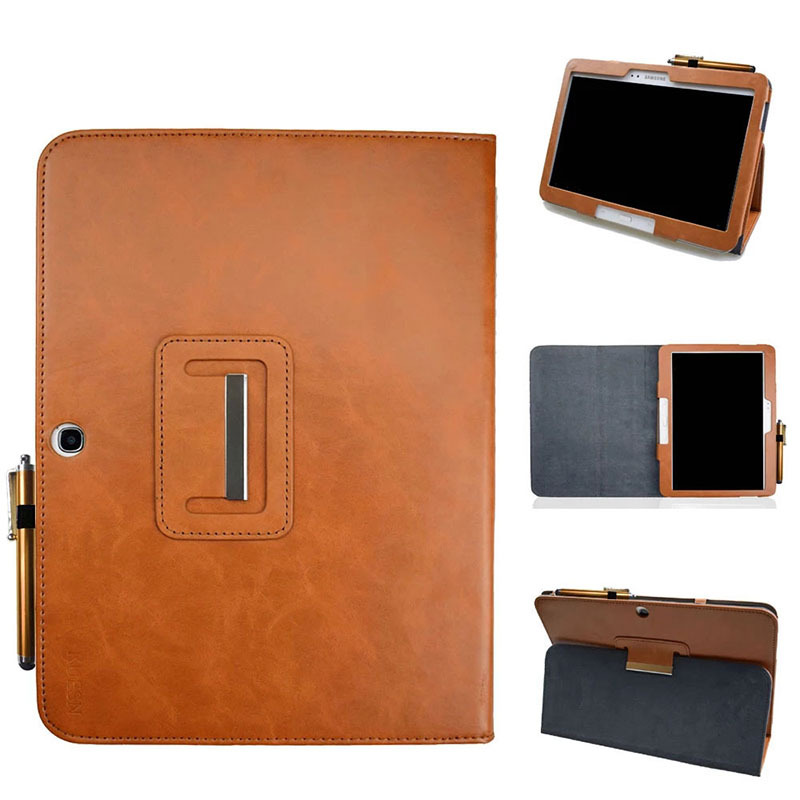 For Samsung Galaxy Tab 3 10.1 GT-P5200 P5210 Case, Flip Ultra Slim Portable Leather Protective Sleeve