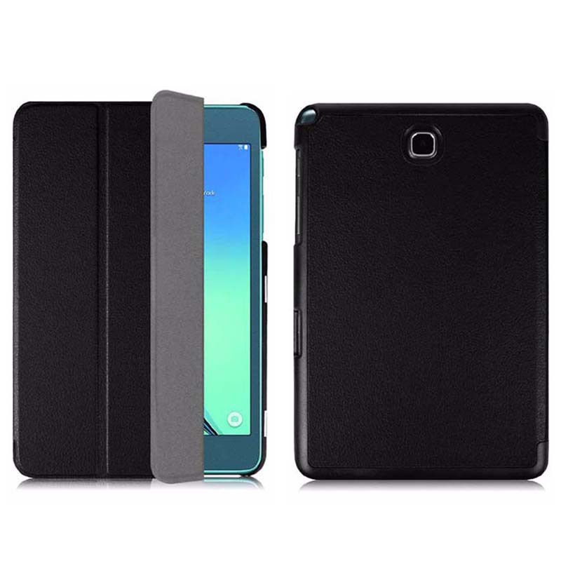 For Samsung Galaxy Tab A 8.0 SM-T350 T355C P350 Case, Tri-folding Flip Ultra Slim Portable Leather Protective Sleeve