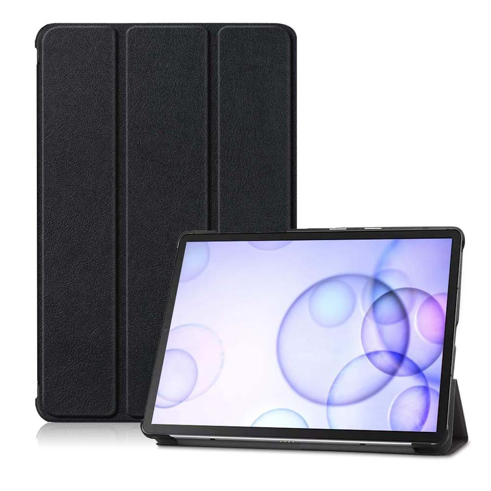 For Samsung Galaxy Tab S 6 10.5 SM-T860 T865 Case, Tri-folding Flip Ultra Slim Portable Leather Protective Sleeve