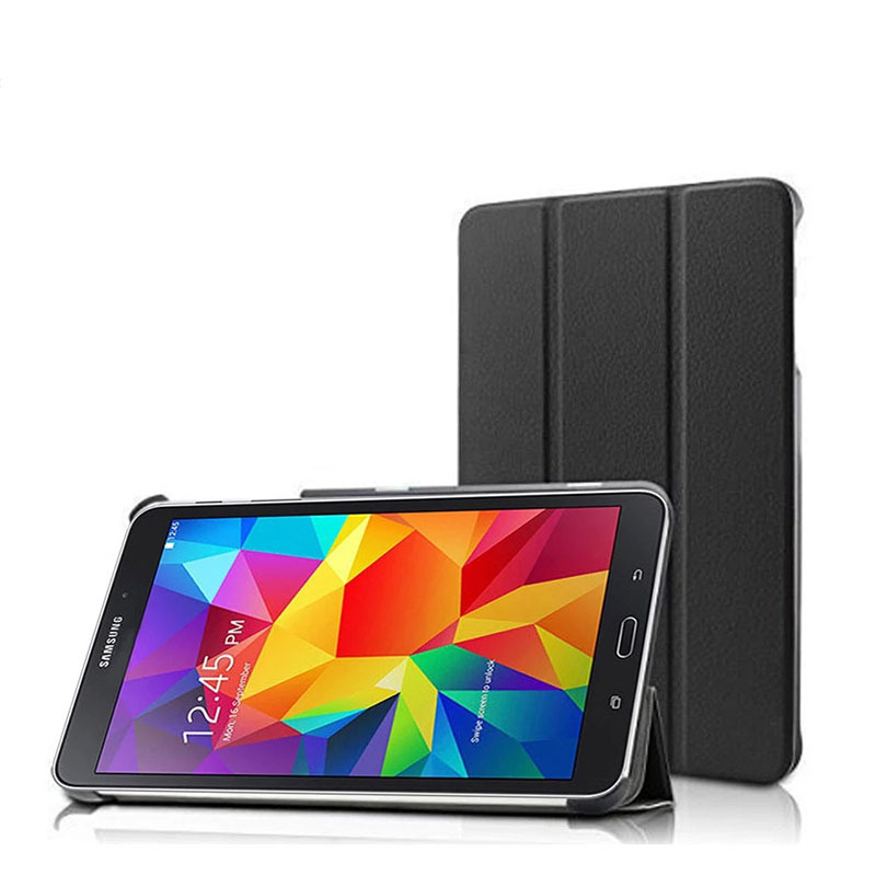For Samsung Galaxy Tab 4 8.0 SM-T330 T331C Case, Tri-folding Flip Ultra Slim Portable Leather Protective Sleeve