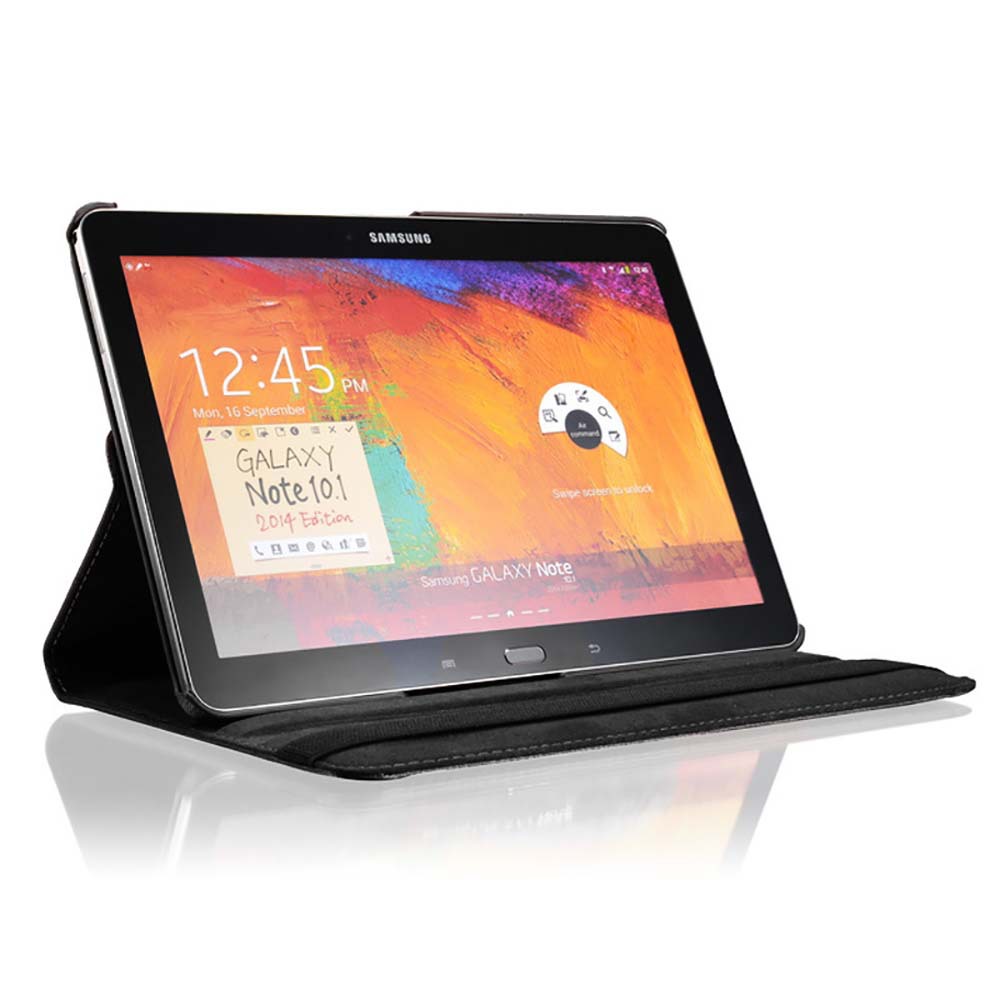 360 Rotating Case for Samsung Galaxy Note 10.1 (2014 edition) SM-P600 P601 Tablet, Flip Ultra Slim Portable Leather Protective Sleeve