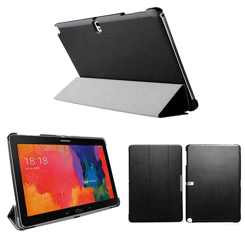 For Samsung Galaxy Tab Pro 10.1 SM-T520 T521 T525 Case, Tri-folding Flip Ultra Slim Portable Leather Protective Sleeve
