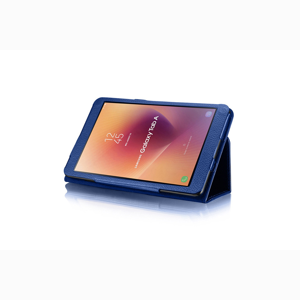 For Samsung Galaxy Tab A SM-T380 T385 2018 Case, Bi-fold Flip Ultra Slim Portable Leather Protective Sleeve