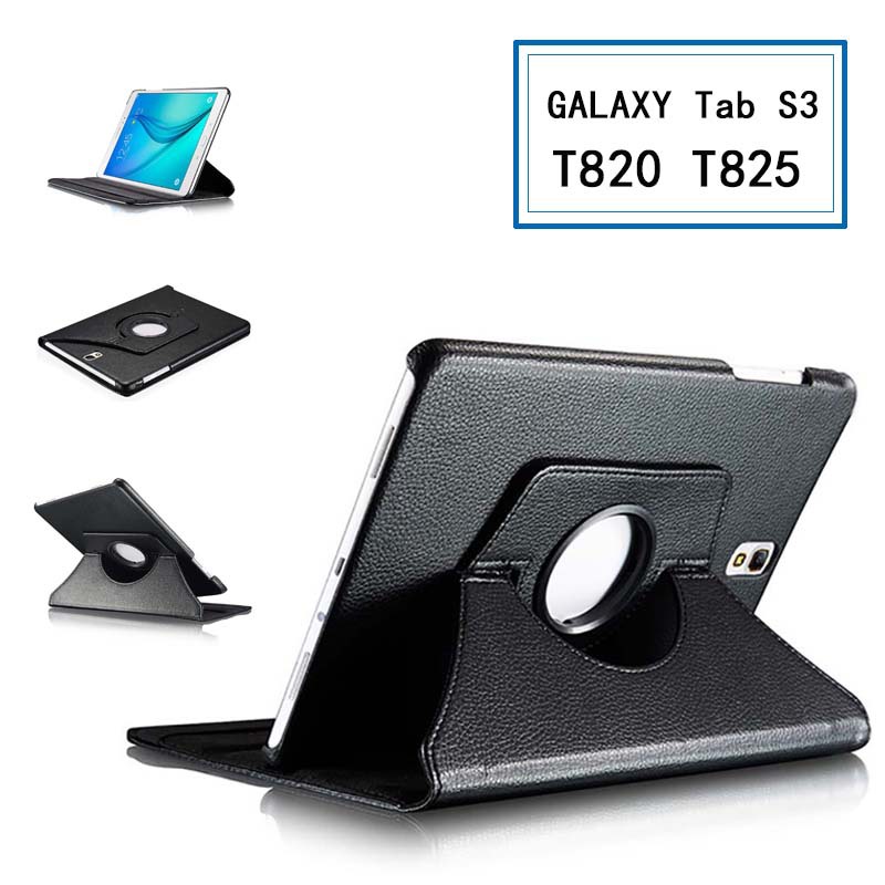360 Rotating Case for Samsung Galaxy Tab S 3 9.7 SM-T820 T825 Tablet, Flip Ultra Slim Portable Leather Protective Sleeve ﻿