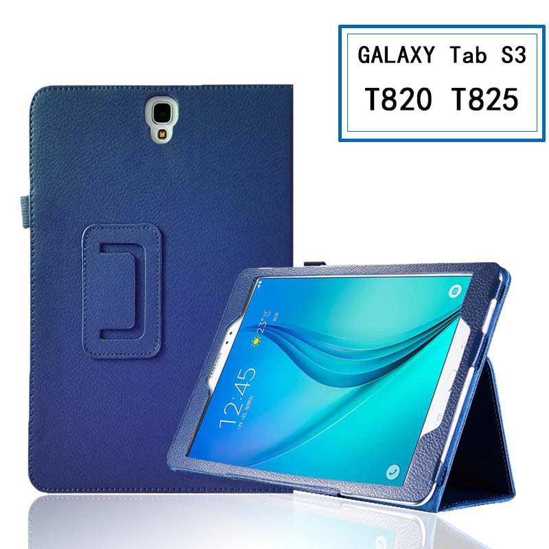 For Samsung Galaxy Tab S 3 9.7 SM-T820 T825 Case, Bi-fold Flip Light weight Portable Leather Protective Cases