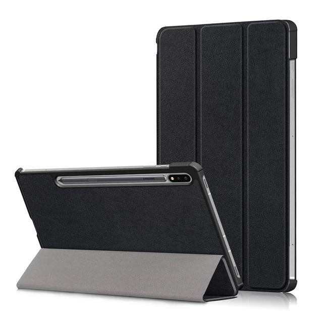 For Samsung Galaxy Tab S7 SM-T870 T875 T878 Case, Tri-fold Flip Light weight Portable Leather Protective Cases