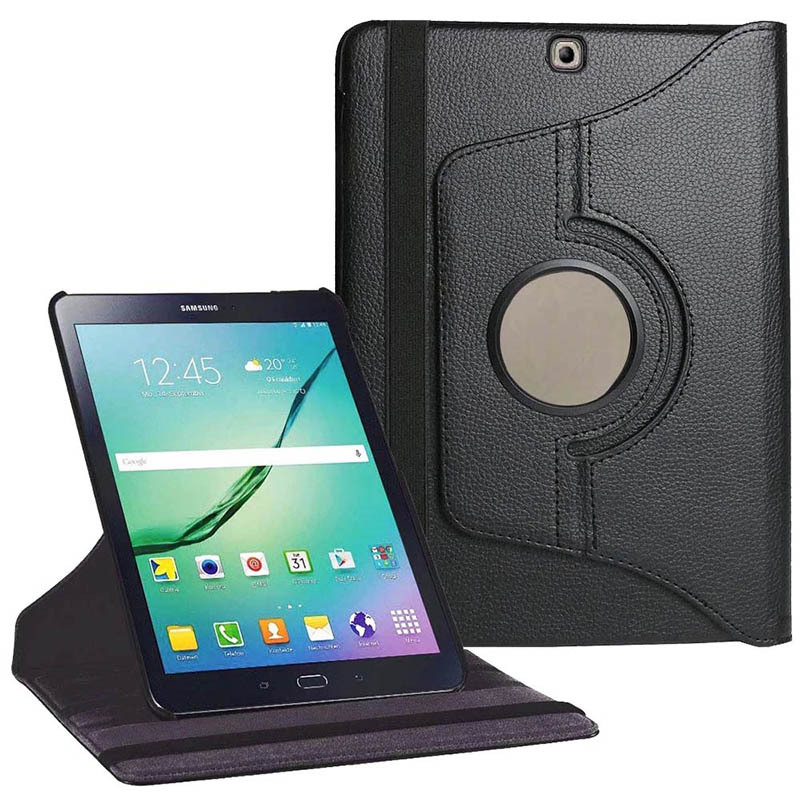 360 Rotating Case for Samsung Galaxy Tab S2 9.7 SM-T810 T815 T813 T819 Tablet, Flip Ultra Slim Portable Leather Protective Sleeve