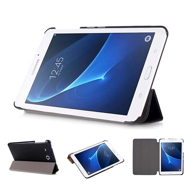 For Samsung Galaxy Tab A 7.0 SM-T280 T285 Case, Tri-fold Flip Light weight Portable Leather Protective Cases