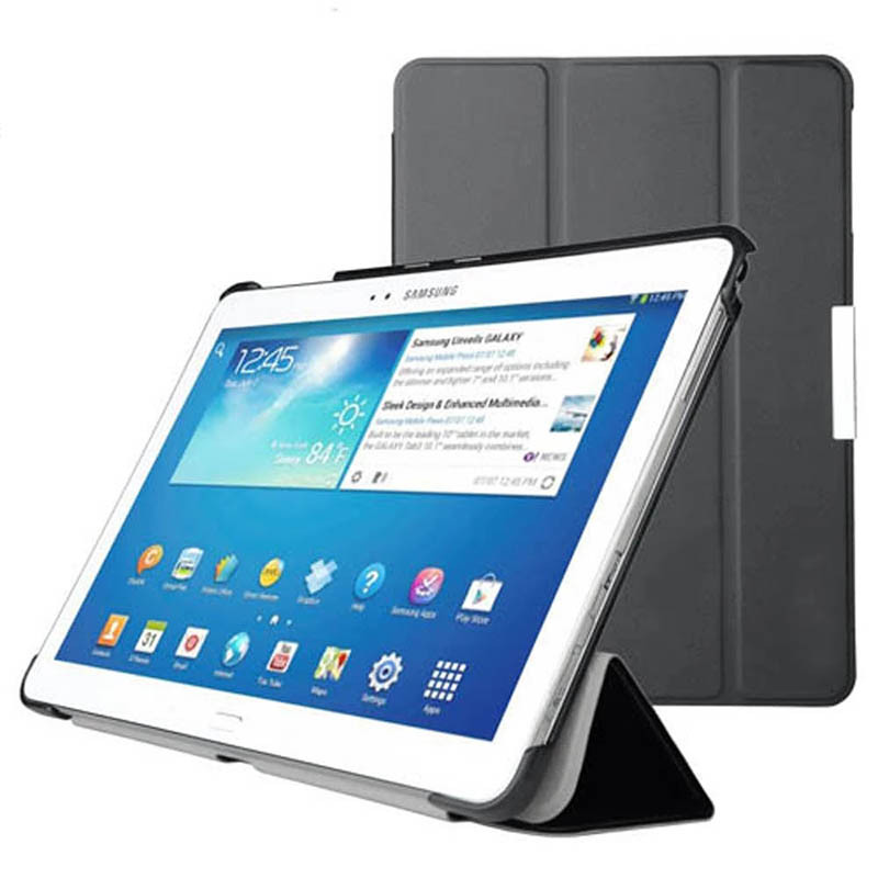 For Samsung Galaxy Tab Pro 10.1 SM-T520 T525 Case, Tri-fold Flip Light weight Portable Leather Protective Cases