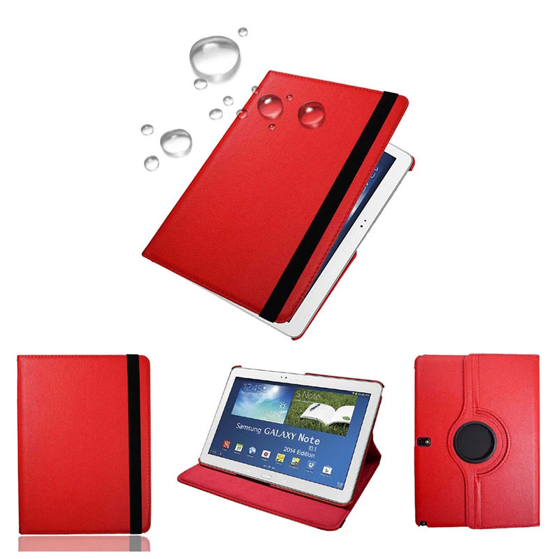 360 Rotating Case for Samsung Galaxy Note 10.1 2014 Edition SM-P600 P601 P605 Tablet, Flip Ultra Slim Portable Leather Protective Sleeve