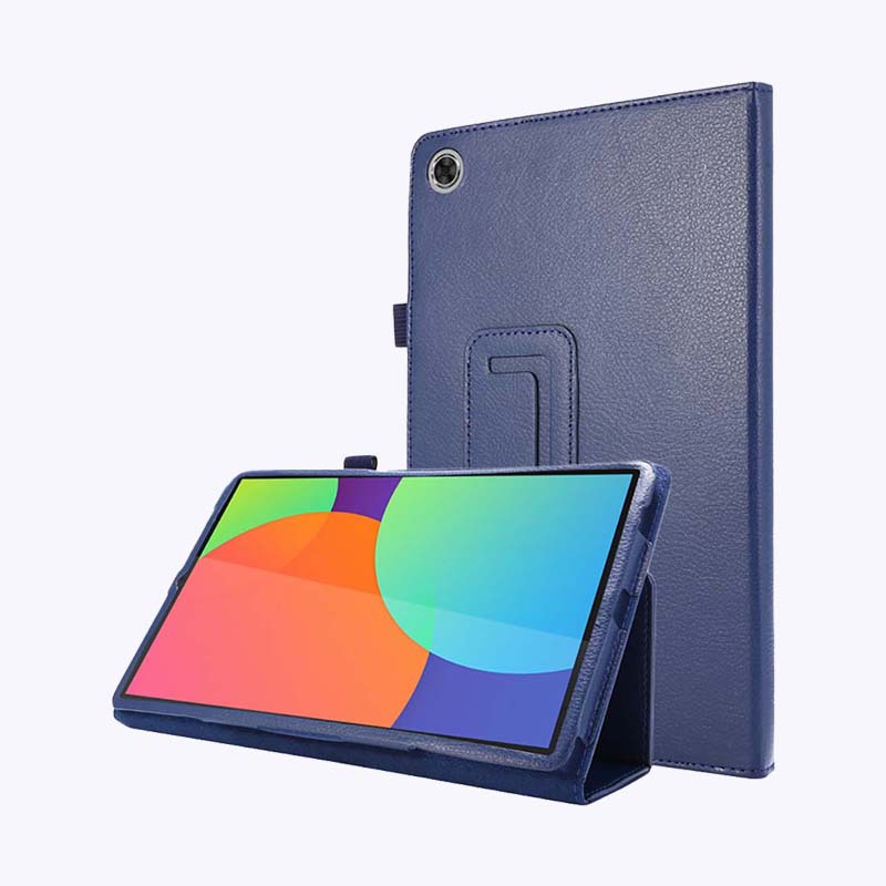 For Lenovo M10 Plus X606F X606X Case, Bi-fold Flip Ultra Slim Portable Leather Protective Sleeve