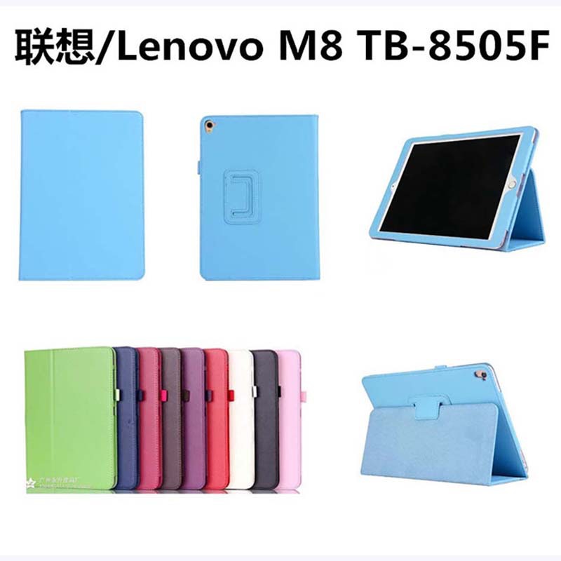 For Lenovo Tab M8 HD 8.0 TB-8505F TB-8505X  Case, Bi-fold Flip Ultra Slim Portable Leather Protective Sleeve
