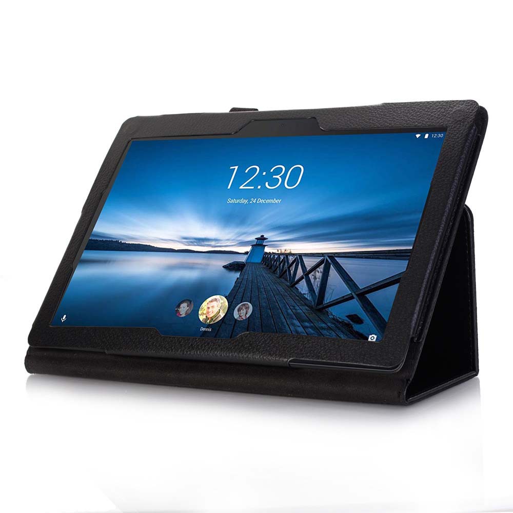 For Lenovo Tab M10 (TB-X605F/L/M) and M10 HD (TB-X505F/L) Case, Bi-fold Flip Ultra Slim Portable Leather Protective Sleeve