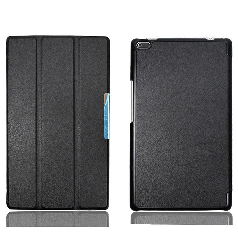 For Lenovo Tab 4 8.0 TB-8504F/N Case, Tri-fold Flip Ultra Slim Portable Leather Protective Sleeve