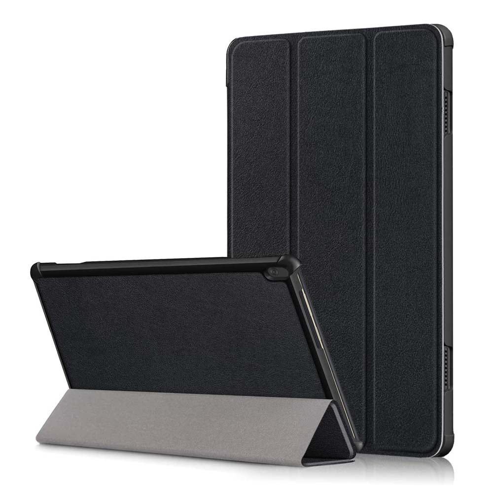 For Lenovo Tab M10 (TB-X605F/L/M) and M10 HD (TB-X505F/L) Case, Tri-fold Flip Ultra Slim Portable Leather Protective Sleeve