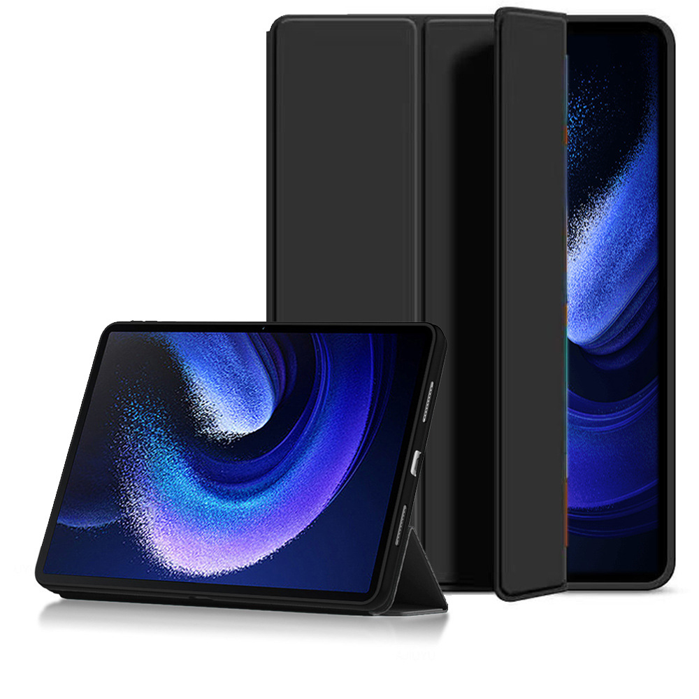 For Xiaomi Pad 7/7 Pro Case, Tri-fold Flip Ultra Slim Portable Soft TPU Shell Protective Sleeve   ﻿