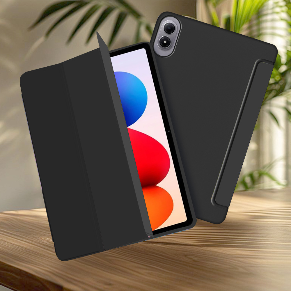 For Redmi Pad 2 Pro 12.1" 2025 Case, Tri-fold Flip Ultra Slim Portable Soft TPU Shell Protective Sleeve