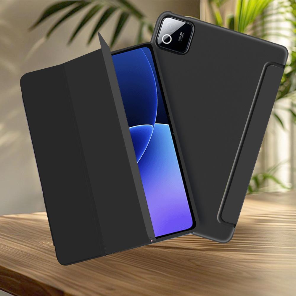 For Xiaomi Poco Pad X1 11.2 Case, Tri-fold Flip Ultra Slim Portable Leather Protective Sleeve