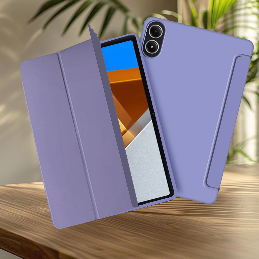 For Xiaomi Poco Pad M1 12.1" 2025 Case, Tri-fold Flip Ultra Slim Portable Leather Protective Sleeve