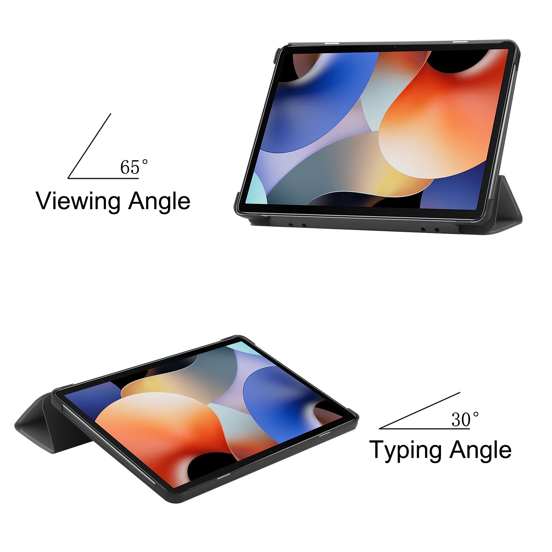 For Blackview OSCAL Pad 10 Case, Tri-fold Flip Ultra Slim Portable Protective Sleeve