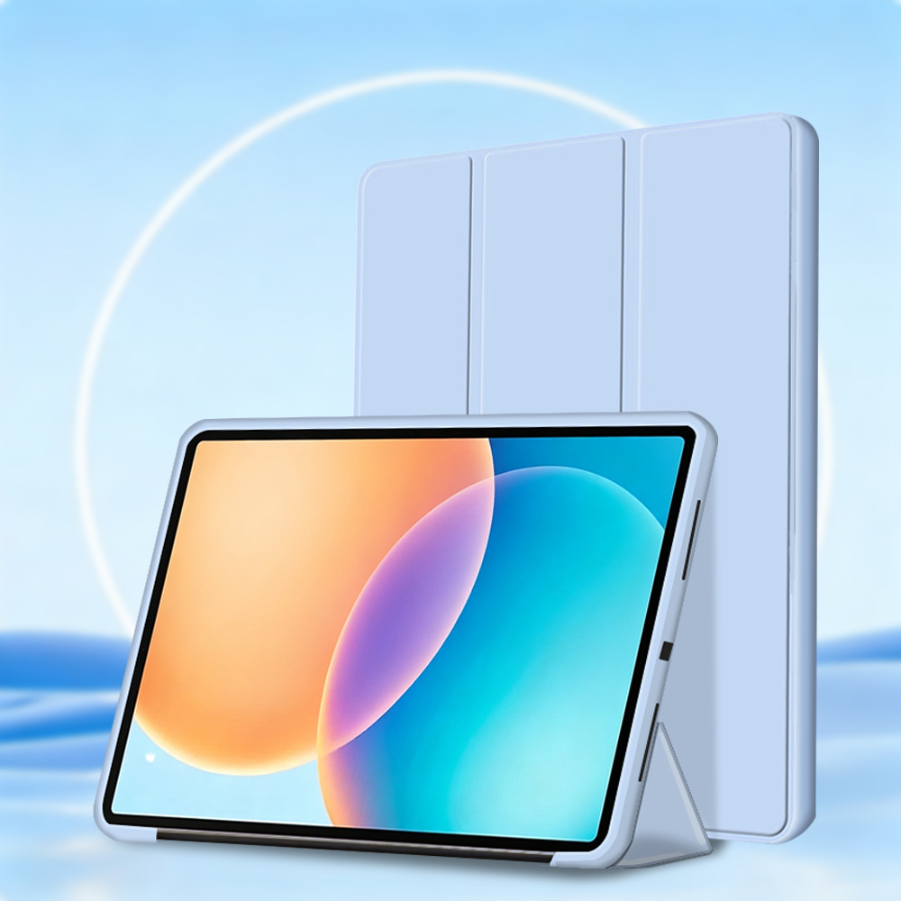 For Infinix Xpad Edge 13.2" Case, Tri-fold Flip Ultra Slim Portable Soft TPU Shell Protective Sleeve