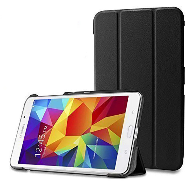 For Samsung Galaxy Tab 4 7.0 SM-T230 T231 T235 Case, Tri-fold Flip Light weight Portable Leather Protective Cases